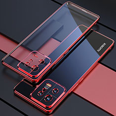 Funda Silicona Ultrafina Carcasa Transparente H04 para Xiaomi Mi 13 Pro 5G Rojo
