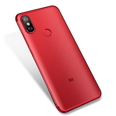 Funda Silicona Ultrafina Carcasa Transparente H04 para Xiaomi Mi 6X Rojo