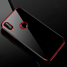 Funda Silicona Ultrafina Carcasa Transparente H04 para Xiaomi Redmi Note 7 Pro Rojo