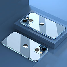 Funda Silicona Ultrafina Carcasa Transparente H05 para Apple iPhone 14 Azul