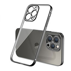 Funda Silicona Ultrafina Carcasa Transparente H05 para Apple iPhone 14 Pro Negro