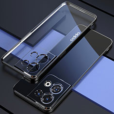 Funda Silicona Ultrafina Carcasa Transparente H05 para Oppo Reno9 Pro 5G Negro