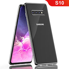 Funda Silicona Ultrafina Carcasa Transparente H05 para Samsung Galaxy S10 Negro
