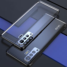 Funda Silicona Ultrafina Carcasa Transparente H05 para Vivo X50 5G Negro