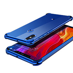 Funda Silicona Ultrafina Carcasa Transparente H05 para Xiaomi Mi 8 Azul