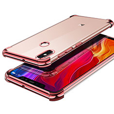 Funda Silicona Ultrafina Carcasa Transparente H05 para Xiaomi Mi 8 Oro Rosa