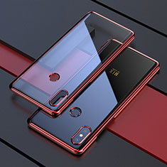 Funda Silicona Ultrafina Carcasa Transparente H05 para Xiaomi Mi Mix 3 Rojo