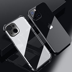 Funda Silicona Ultrafina Carcasa Transparente H06 para Apple iPhone 13 Mini Negro