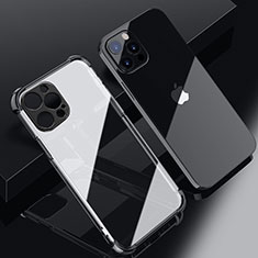 Funda Silicona Ultrafina Carcasa Transparente H06 para Apple iPhone 14 Pro Max Negro