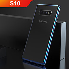 Funda Silicona Ultrafina Carcasa Transparente H06 para Samsung Galaxy S10 Azul