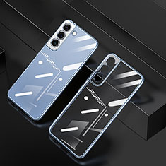 Funda Silicona Ultrafina Carcasa Transparente H06 para Samsung Galaxy S22 Plus 5G Azul
