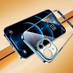 Funda Silicona Ultrafina Carcasa Transparente H07 para Apple iPhone 13 Mini Azul