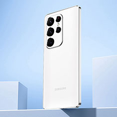 Funda Silicona Ultrafina Carcasa Transparente H07 para Samsung Galaxy S22 Ultra 5G Plata