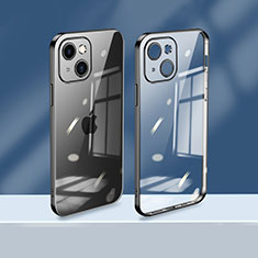 Funda Silicona Ultrafina Carcasa Transparente H08 para Apple iPhone 14 Plus Negro