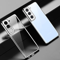 Funda Silicona Ultrafina Carcasa Transparente H08 para Samsung Galaxy S22 5G Plata
