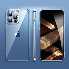 Funda Silicona Ultrafina Carcasa Transparente H09 para Apple iPhone 14 Pro Azul