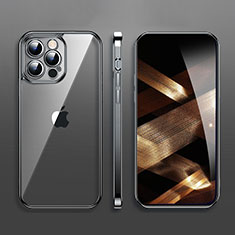 Funda Silicona Ultrafina Carcasa Transparente H09 para Apple iPhone 14 Pro Negro