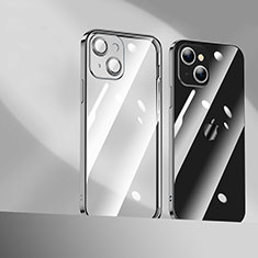 Funda Silicona Ultrafina Carcasa Transparente H10 para Apple iPhone 13 Mini Negro