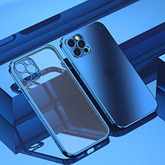 Funda Silicona Ultrafina Carcasa Transparente H11 para Apple iPhone 13 Pro Max Azul