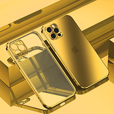 Funda Silicona Ultrafina Carcasa Transparente H11 para Apple iPhone 13 Pro Max Oro