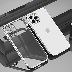 Funda Silicona Ultrafina Carcasa Transparente H11 para Apple iPhone 14 Pro Max Plata