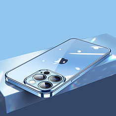 Funda Silicona Ultrafina Carcasa Transparente H12 para Apple iPhone 14 Pro Azul