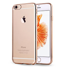 Funda Silicona Ultrafina Carcasa Transparente H17 para Apple iPhone 6 Oro