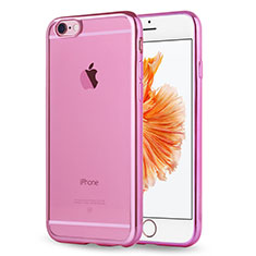 Funda Silicona Ultrafina Carcasa Transparente H17 para Apple iPhone 6 Rosa
