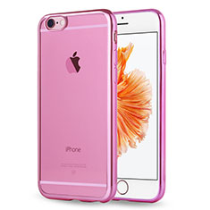 Funda Silicona Ultrafina Carcasa Transparente H17 para Apple iPhone 6S Rosa