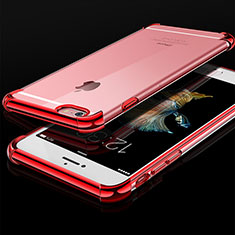 Funda Silicona Ultrafina Carcasa Transparente HC01 para Apple iPhone 6S Rojo