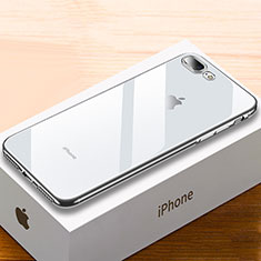 Funda Silicona Ultrafina Carcasa Transparente HC02 para Apple iPhone 8 Plus Plata