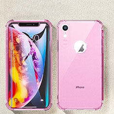 Funda Silicona Ultrafina Carcasa Transparente HC08 para Apple iPhone XR Rosa