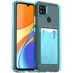 Funda Silicona Ultrafina Carcasa Transparente HD1 para Xiaomi Redmi 9C NFC Azul Cielo