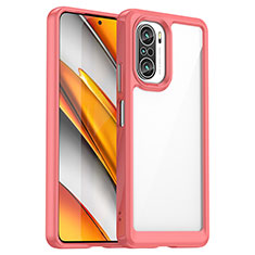 Funda Silicona Ultrafina Carcasa Transparente JS1 para Xiaomi Mi 11X 5G Rojo