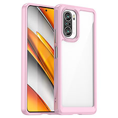 Funda Silicona Ultrafina Carcasa Transparente JS1 para Xiaomi Mi 11X Pro 5G Rosa