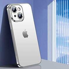 Funda Silicona Ultrafina Carcasa Transparente LD1 para Apple iPhone 14 Plata