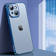 Funda Silicona Ultrafina Carcasa Transparente LD1 para Apple iPhone 14 Plus Azul