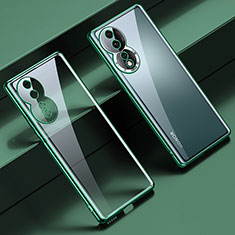 Funda Silicona Ultrafina Carcasa Transparente LD1 para Huawei Honor 80 5G Verde