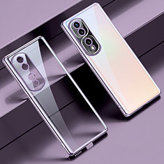 Funda Silicona Ultrafina Carcasa Transparente LD1 para Huawei Honor 80 Pro 5G Morado