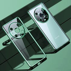 Funda Silicona Ultrafina Carcasa Transparente LD1 para Huawei Honor Magic4 Pro 5G Verde