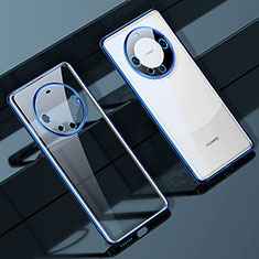 Funda Silicona Ultrafina Carcasa Transparente LD1 para Huawei Mate 60 Azul