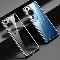 Funda Silicona Ultrafina Carcasa Transparente LD1 para Huawei P60 Art Negro
