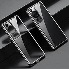 Funda Silicona Ultrafina Carcasa Transparente LD1 para Huawei P60 Negro