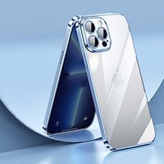 Funda Silicona Ultrafina Carcasa Transparente LD2 para Apple iPhone 13 Pro Max Azul