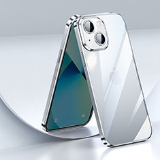 Funda Silicona Ultrafina Carcasa Transparente LD2 para Apple iPhone 14 Plus Plata