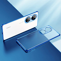 Funda Silicona Ultrafina Carcasa Transparente LD2 para Huawei P50 Pro Azul