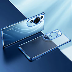 Funda Silicona Ultrafina Carcasa Transparente LD2 para Huawei P60 Art Azul