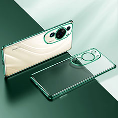 Funda Silicona Ultrafina Carcasa Transparente LD2 para Huawei P60 Art Verde