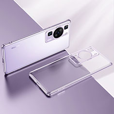 Funda Silicona Ultrafina Carcasa Transparente LD2 para Huawei P60 Pro Morado