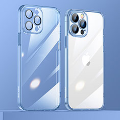 Funda Silicona Ultrafina Carcasa Transparente LD3 para Apple iPhone 13 Pro Max Azul